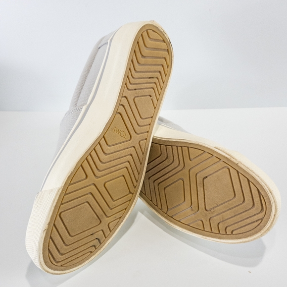 TOMS Alpargata Fenix Slip on Grey Washed Canvas Sneakers -7 - Picture 5 of 6